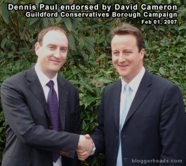 Dennis Paul and David Cameron